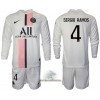 Officiële Voetbalshirt + Korte Broek Paris Saint-Germain Sergio Ramos 4 Uit 2021-22 Lange Mouw - Kids